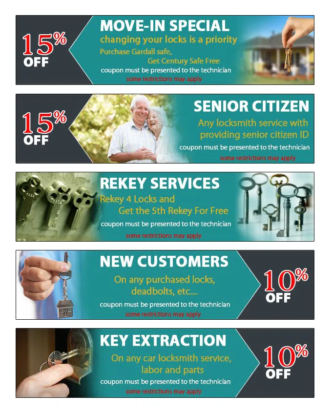 Silver Spring City Locksmith Silver Spring, MD 301-969-3114 - coupon23-set-five